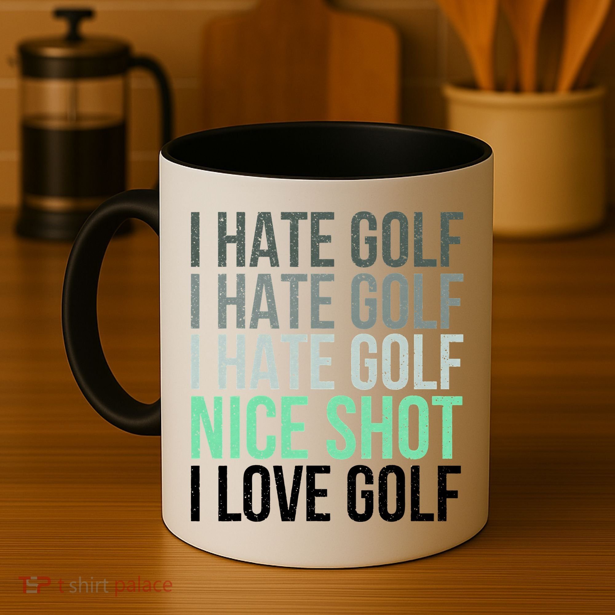 I Hate Golf Nice Shot I Love Golf Golfer Golfing Lover Coffee Mug