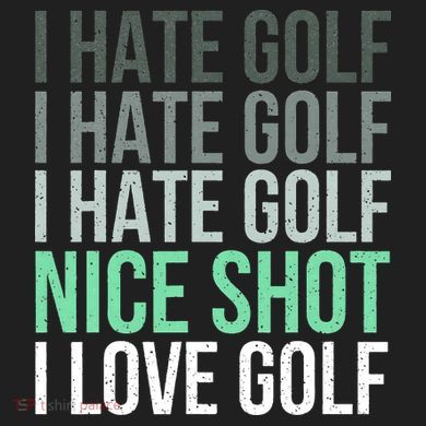 I Hate Golf Nice Shot I Love Golf Golfer Golfing Lover Beanie