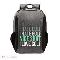 I Hate Golf Nice Shot I Love Golf Golfer Golfing Lover Vector Backpack thumb 0