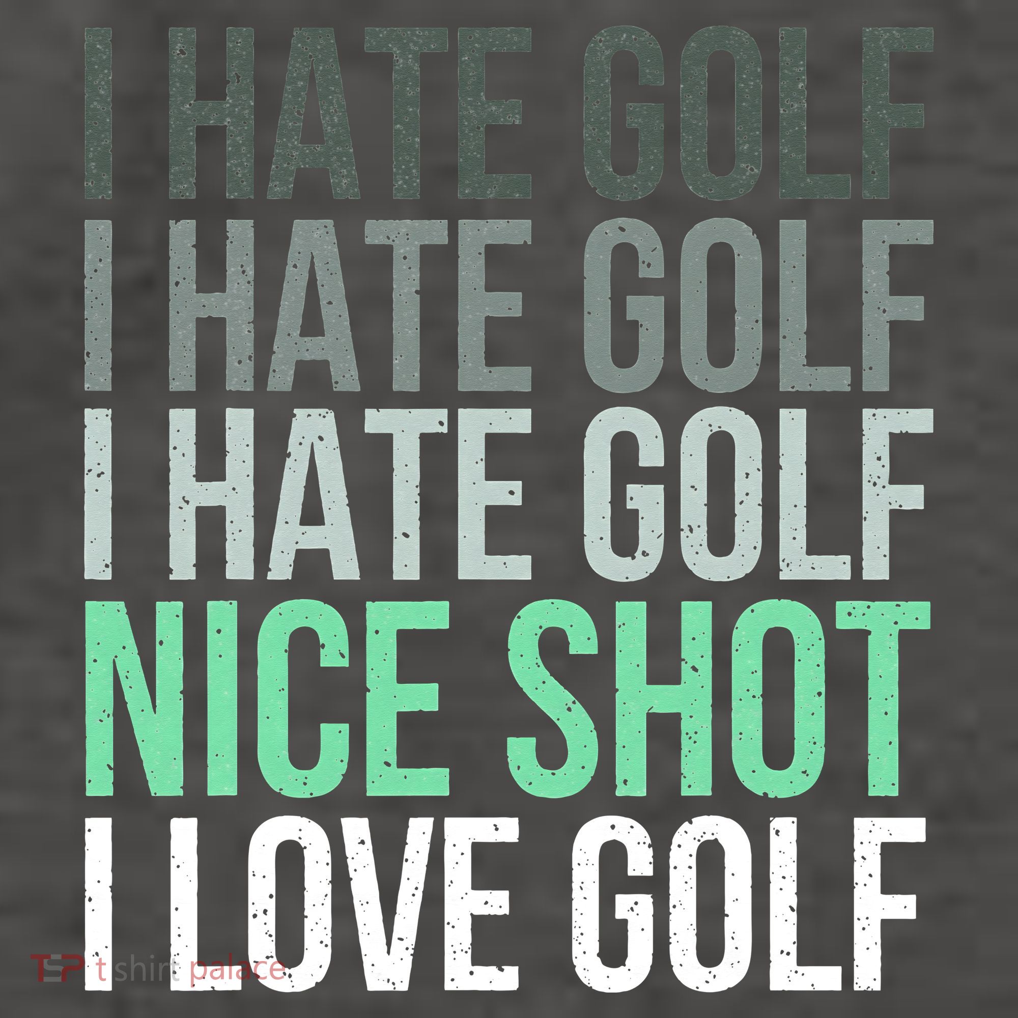 I Hate Golf Nice Shot I Love Golf Golfer Golfing Lover Vector Backpack
