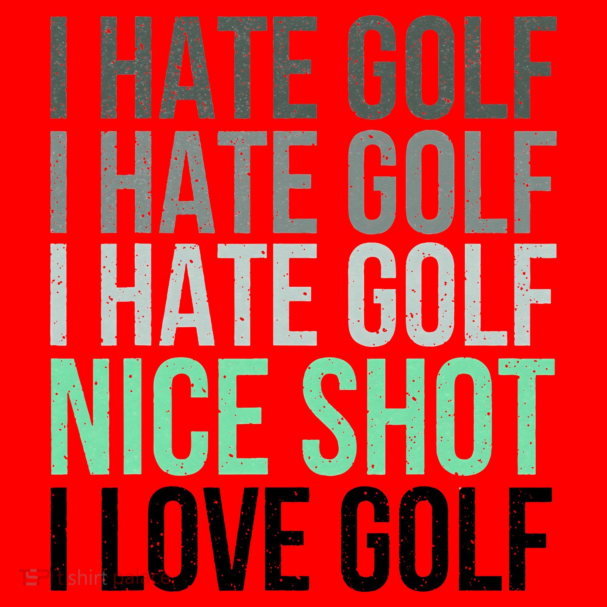 I Hate Golf Nice Shot I Love Golf Golfer Golfing Lover Santa Hat