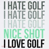I Hate Golf Nice Shot I Love Golf Golfer Golfing Lover Comfort Colors Garment-Dyed Hooded Sweatshirt thumb 2