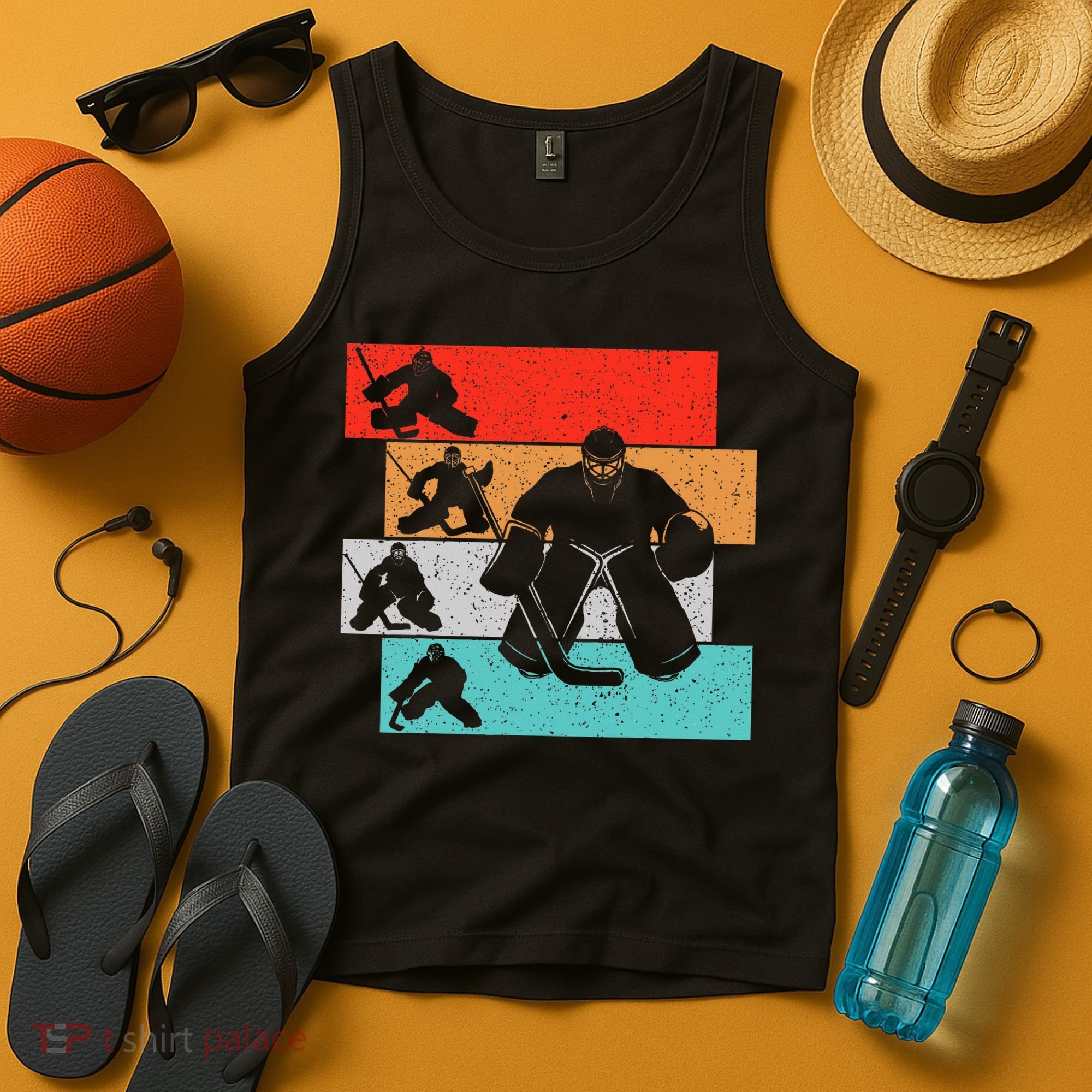 Ice Hockey Goalie Hockey Player Tank Top