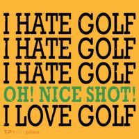I Hate Golf Oh Nice Shot I Love Golf Humor Pom Pom 12in Knit Beanie thumb 2