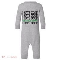 I Hate Golf Oh Nice Shot I Love Golf Humor Infant Fleece One Piece thumb 0