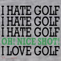 I Hate Golf Oh Nice Shot I Love Golf Humor Infant Fleece One Piece thumb 2