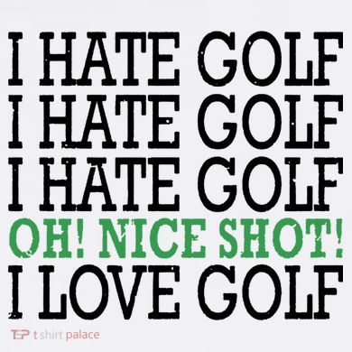 I Hate Golf Oh Nice Shot I Love Golf Humor Cropped Pullover Crew