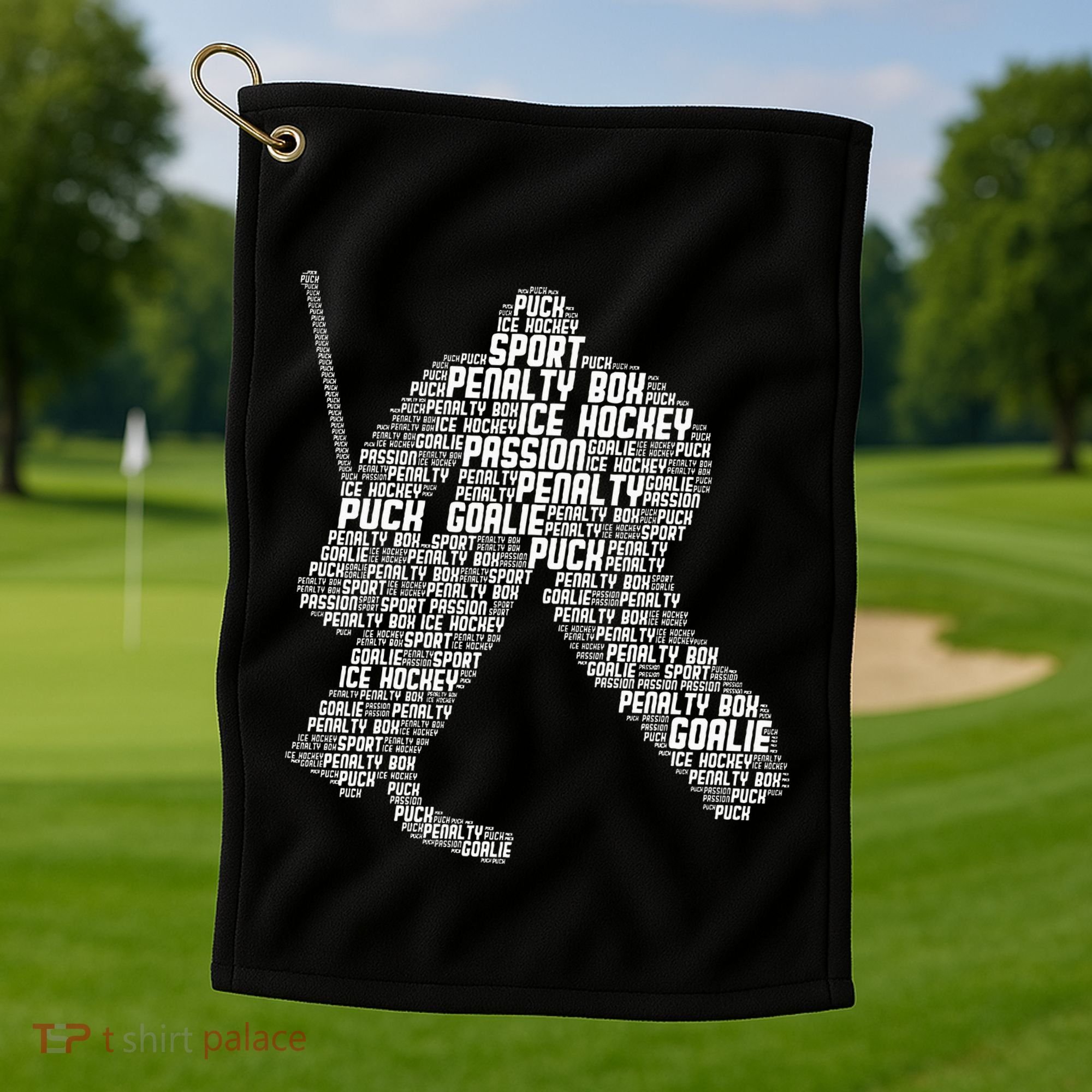 Ice Hockey Goalie Hockey Golf Towel