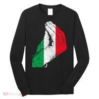 Italy Hand Gesture Italia Italian Flag Pride Funny Long Sleeve Shirt thumb 0
