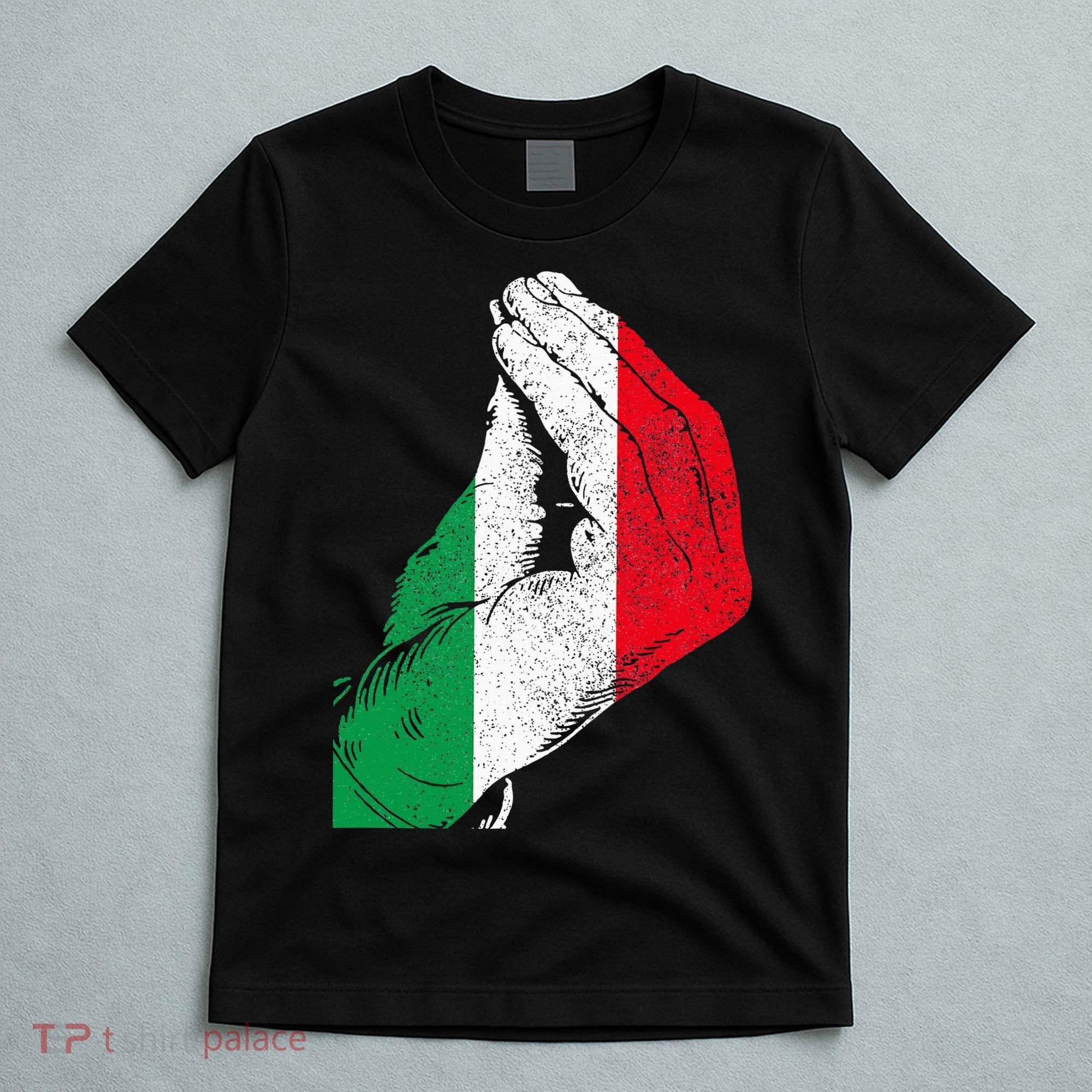 Italy Hand Gesture Italia Italian Flag Pride Funny T-Shirt
