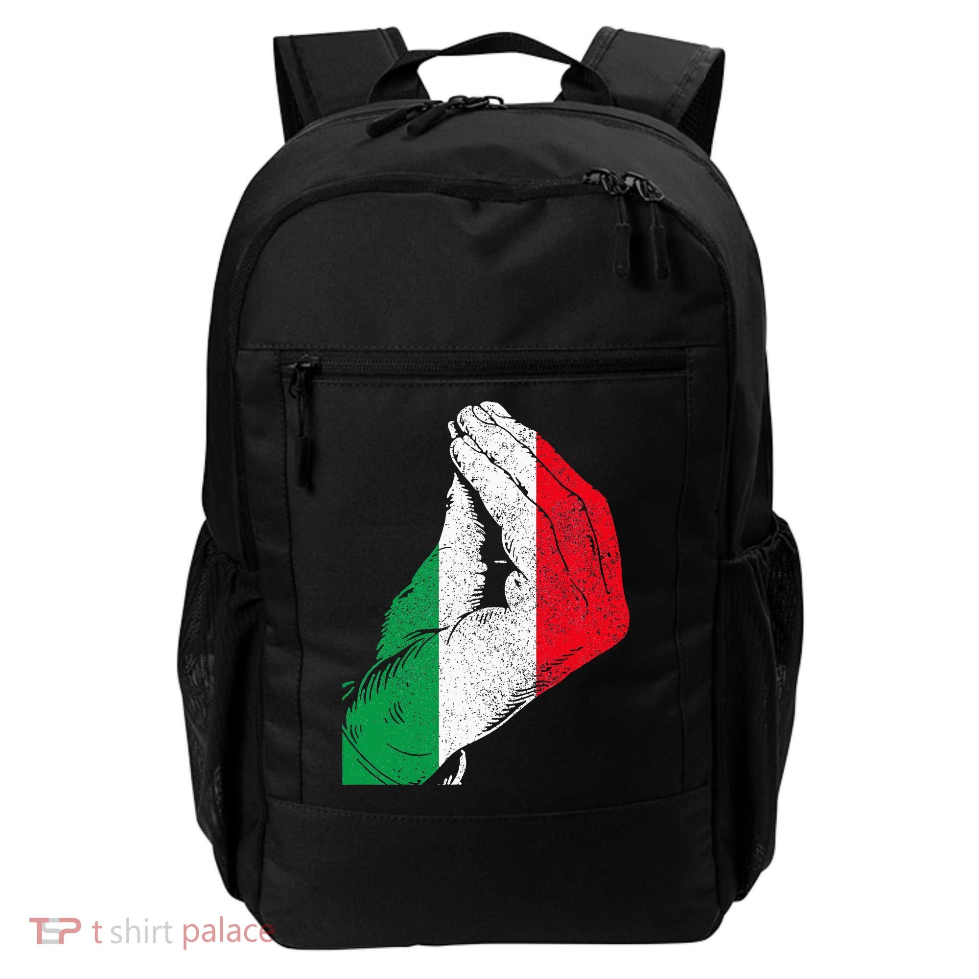 Italy Hand Gesture Italia Italian Flag Pride Funny Backpack