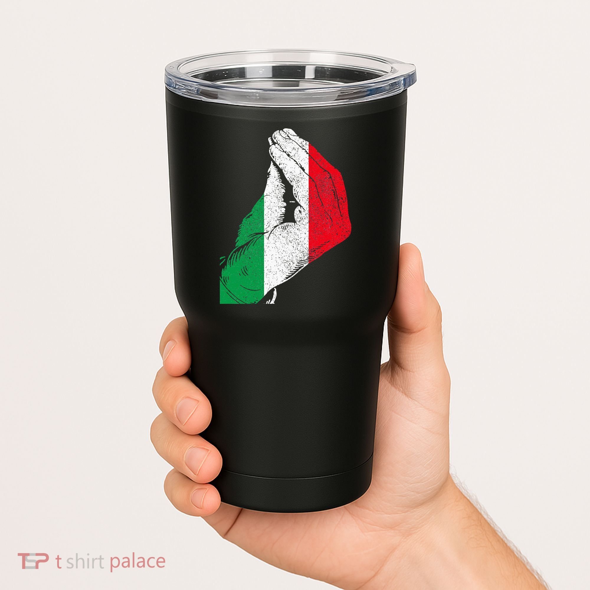 Italy Hand Gesture Italia Italian Flag Pride Funny Tumbler