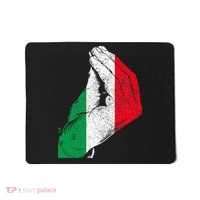 Italy Hand Gesture Italia Italian Flag Pride Funny Mousepad thumb 0