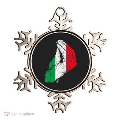 Italy Hand Gesture Italia Italian Flag Pride Funny Ornament