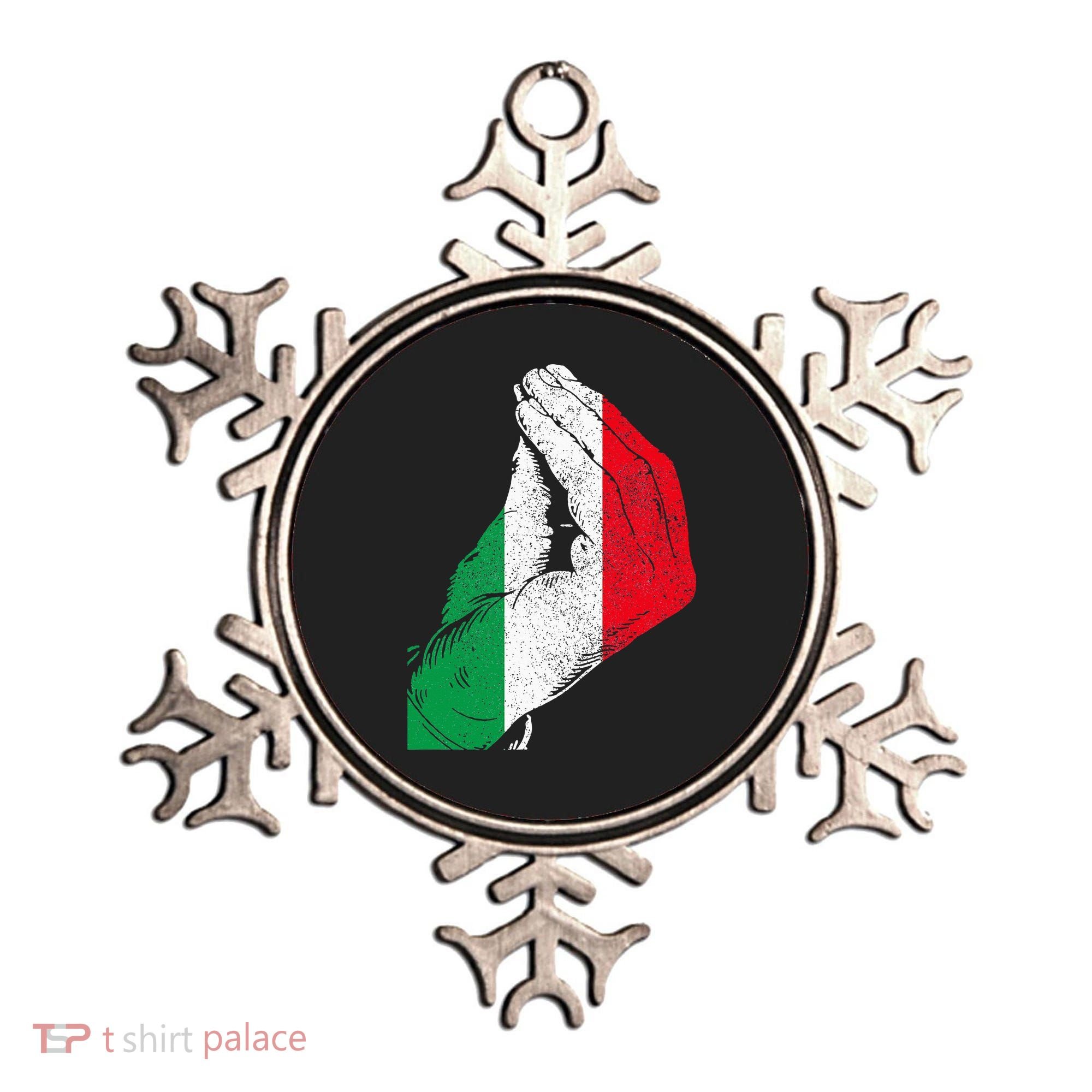 Italy Hand Gesture Italia Italian Flag Pride Funny Ornament