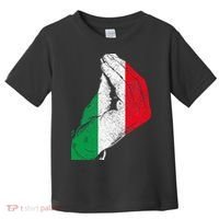 Italy Hand Gesture Italia Italian Flag Pride Funny Toddler T-Shirt thumb 0