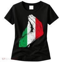 Italy Hand Gesture Italia Italian Flag Pride Funny Women's T-Shirt thumb 0