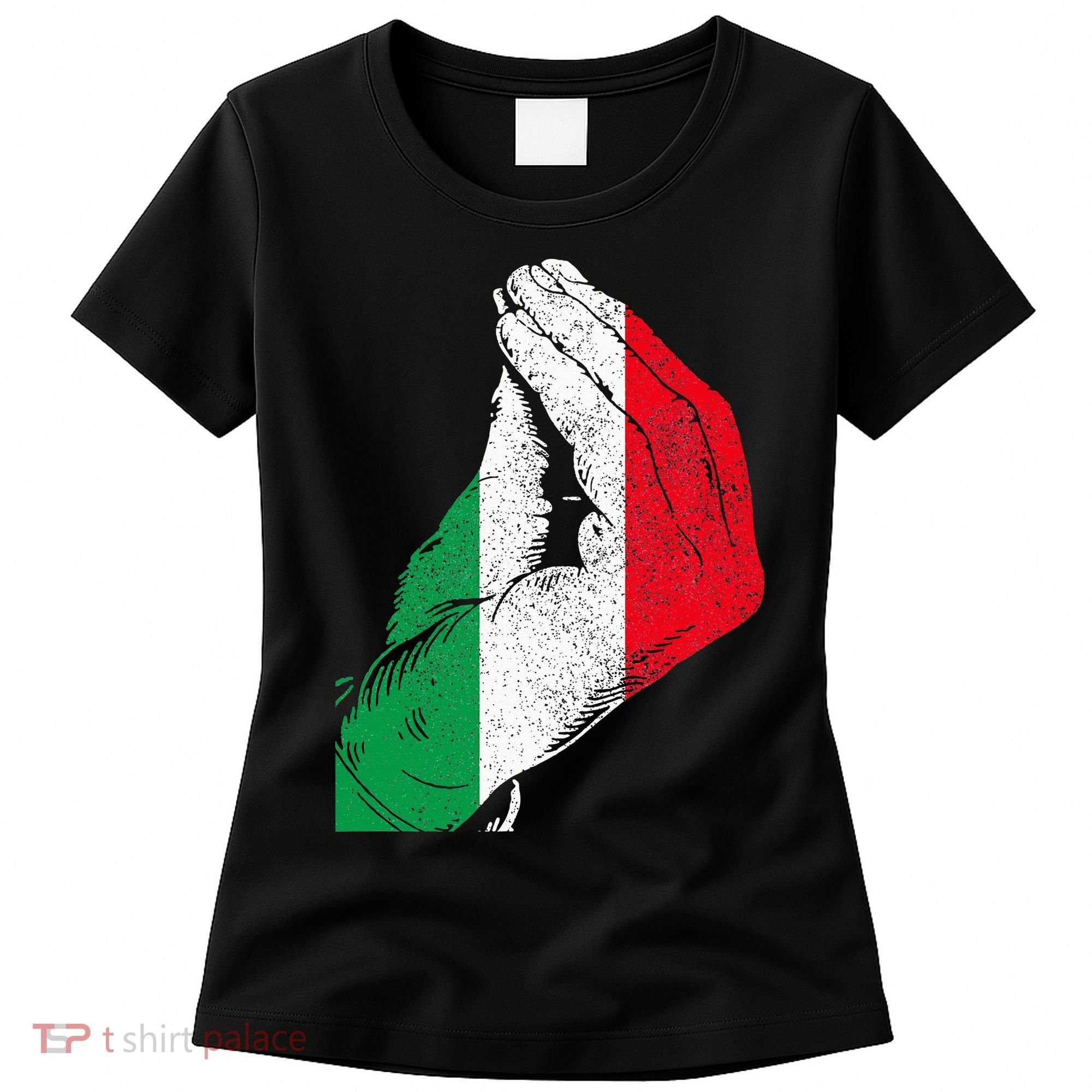 Italy Hand Gesture Italia Italian Flag Pride Funny Women's T-Shirt