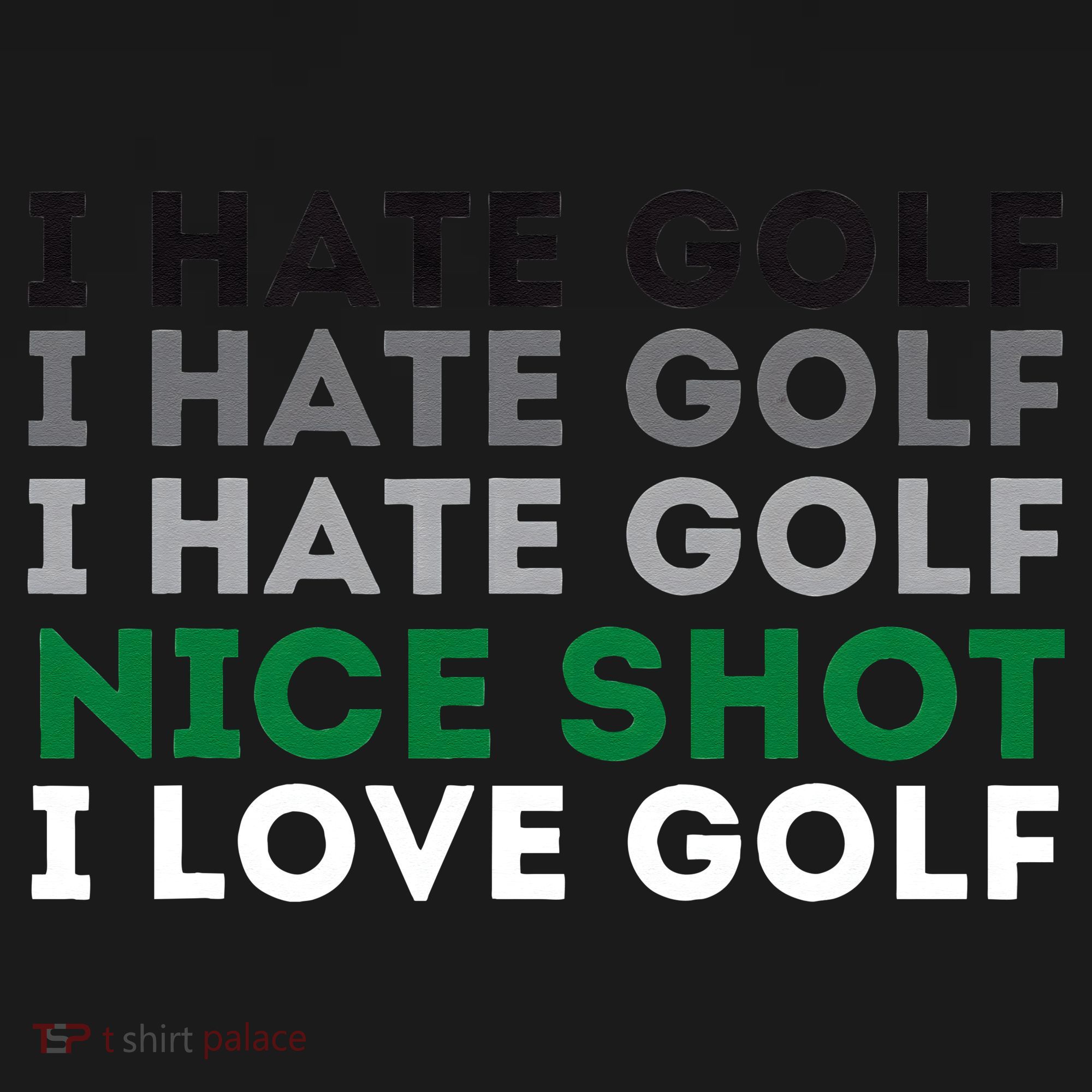 I Hate Golf Nice Shot I Love Golf Golfing Lover & Golf Backpack