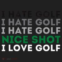 I Hate Golf Nice Shot I Love Golf Golfing Lover & Golf Beanie thumb 2