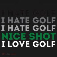 I Hate Golf Nice Shot I Love Golf Golfing Lover & Golf Kids Hoodie thumb 5