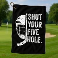Ice Hockey Goalie Golf Towel thumb 1