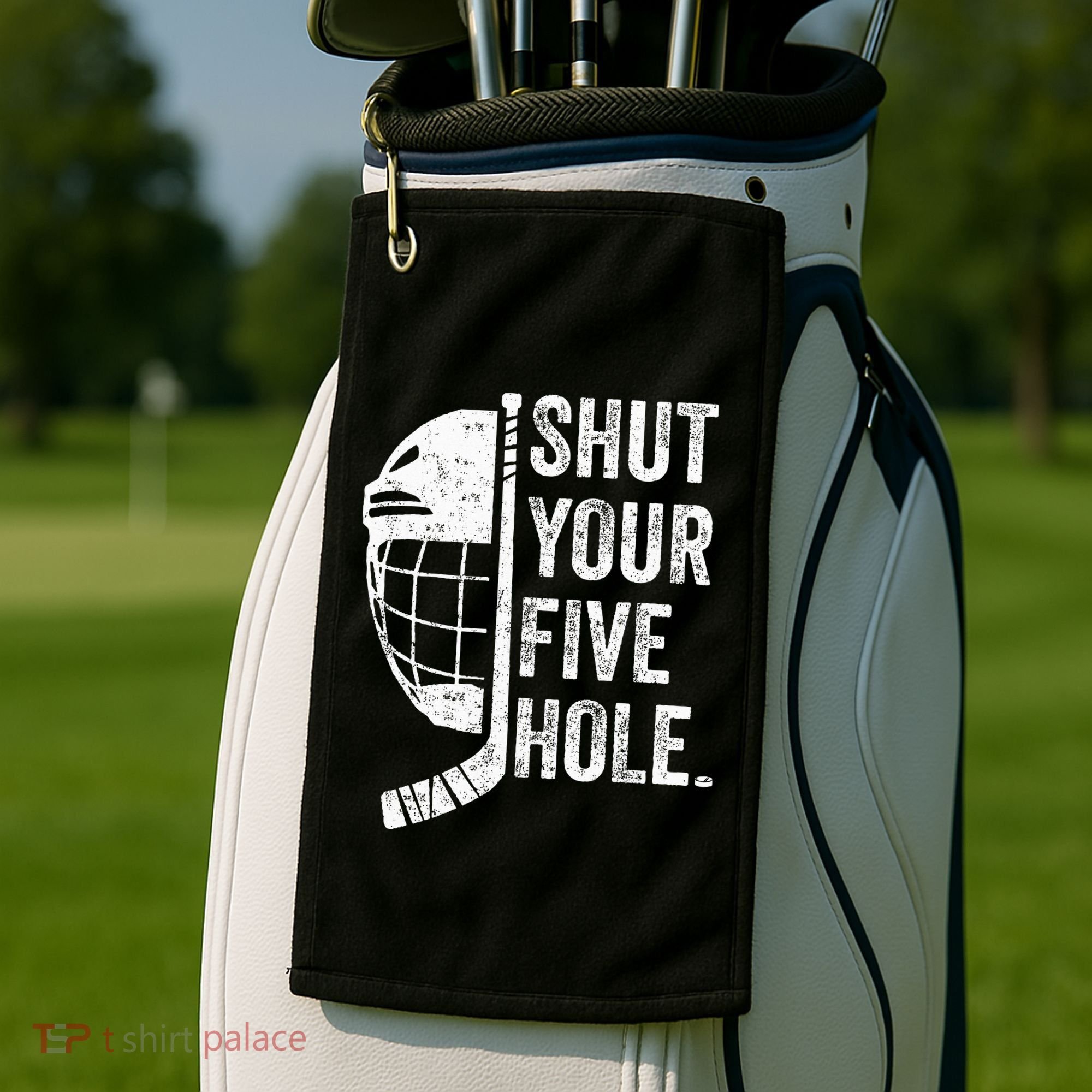 Ice Hockey Goalie Golf Towel
