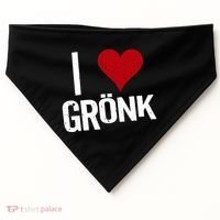 I Heart Gronk USA-Made Doggie Bandana thumb 0