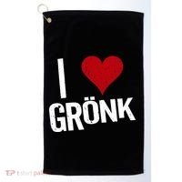 I Heart Gronk Golf Towel thumb 0
