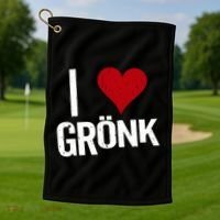 I Heart Gronk Golf Towel thumb 1