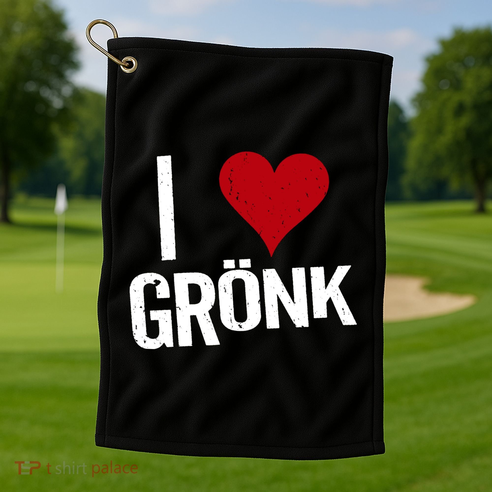 I Heart Gronk Golf Towel