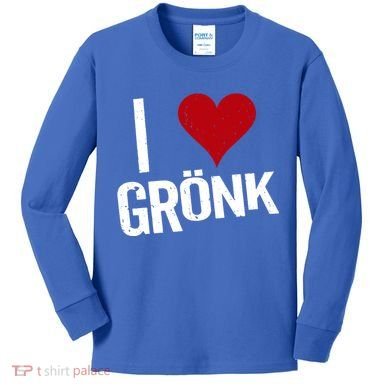 I Heart Gronk Kids Long Sleeve Shirt
