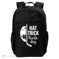 Ice Hockey Hat Trick Kinda Day Christmas Ice Hockey Player Gift Backpack thumb 0