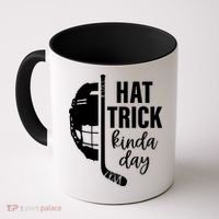 Ice Hockey Hat Trick Kinda Day Christmas Ice Hockey Player Gift Coffee Mug thumb 0