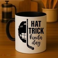 Ice Hockey Hat Trick Kinda Day Christmas Ice Hockey Player Gift Coffee Mug thumb 4