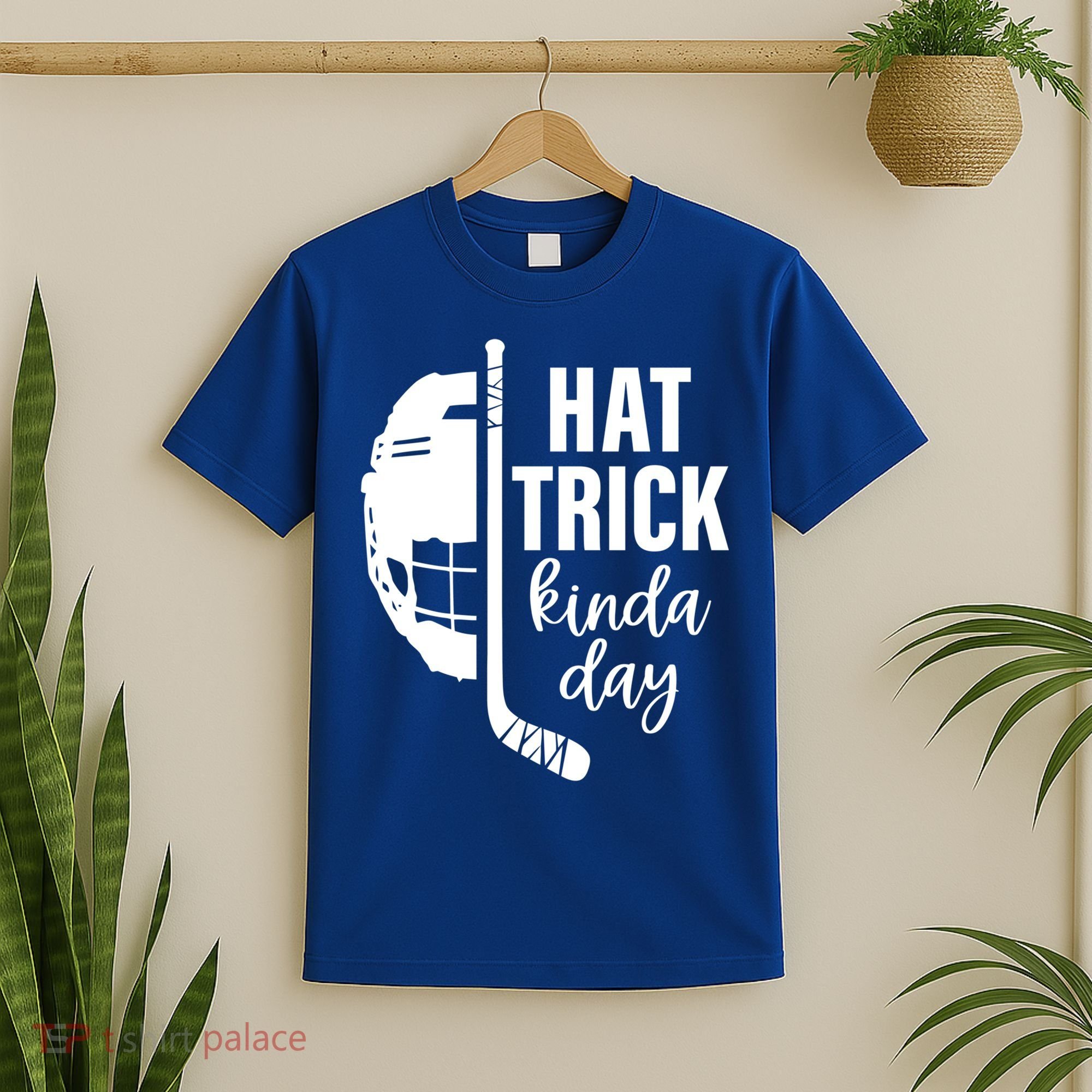 Ice Hockey Hat Trick Kinda Day Christmas Ice Hockey Player Gift T-Shirt