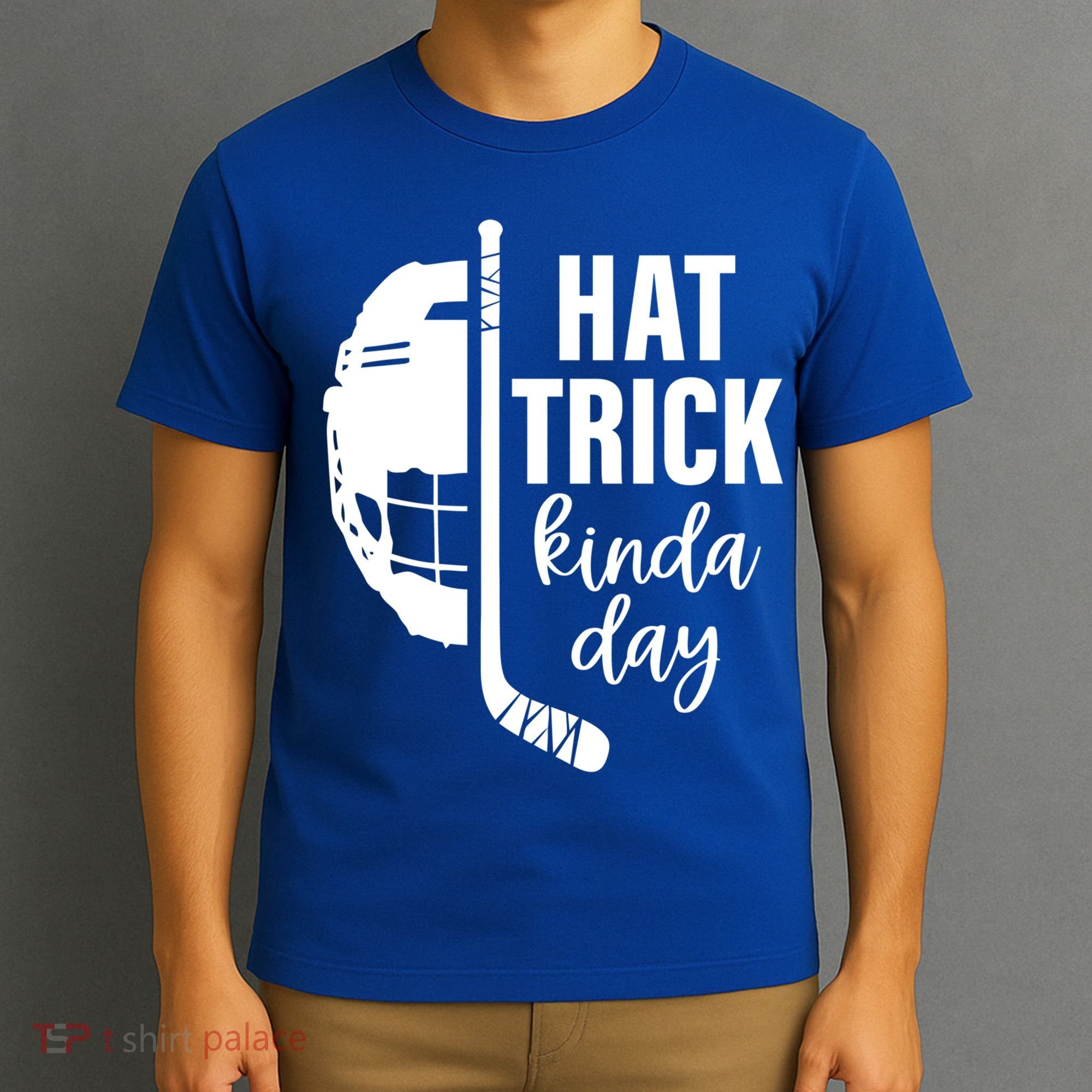 Ice Hockey Hat Trick Kinda Day Christmas Ice Hockey Player Gift T-Shirt