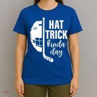 Ice Hockey Hat Trick Kinda Day Christmas Ice Hockey Player Gift T-Shirt thumb 4