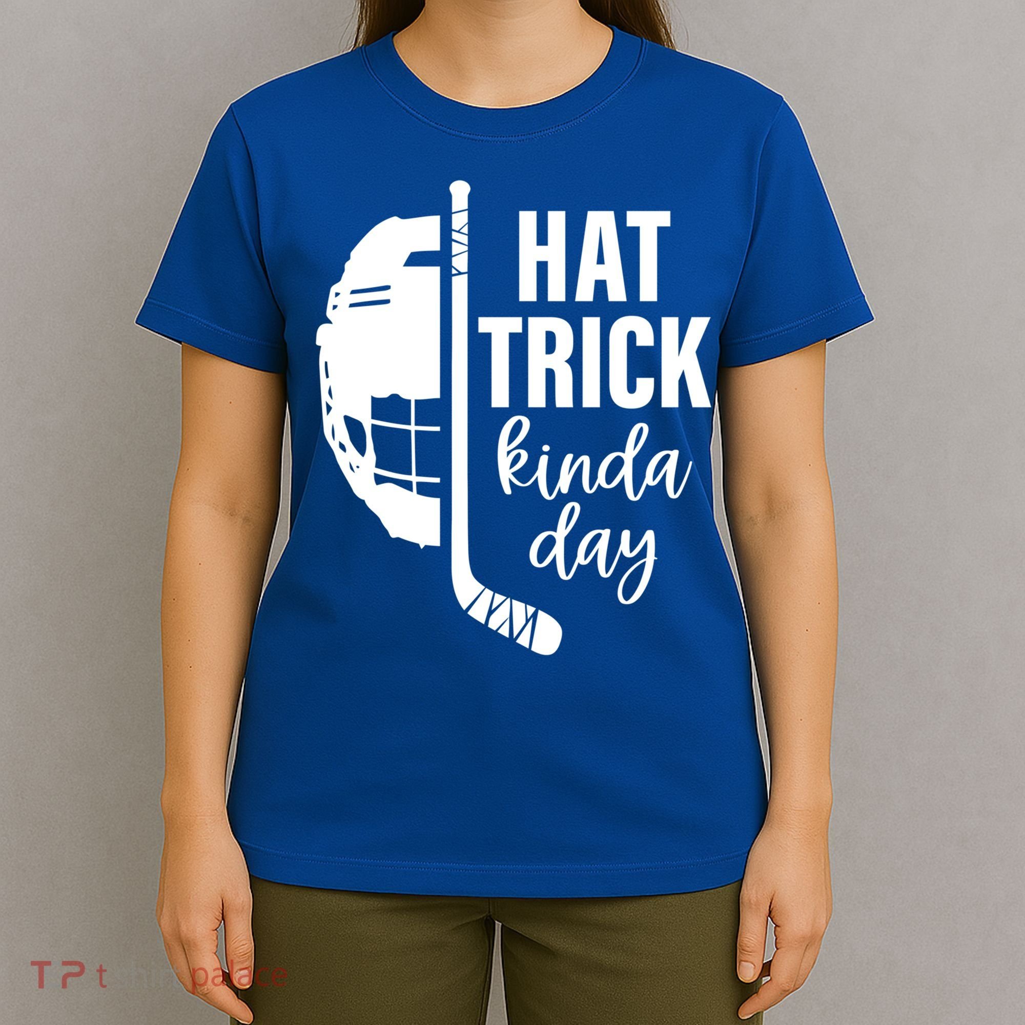 Ice Hockey Hat Trick Kinda Day Christmas Ice Hockey Player Gift T-Shirt