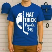Ice Hockey Hat Trick Kinda Day Christmas Ice Hockey Player Gift T-Shirt thumb 6