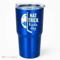 Ice Hockey Hat Trick Kinda Day Christmas Ice Hockey Player Gift Tumbler thumb 0