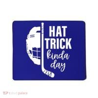 Ice Hockey Hat Trick Kinda Day Christmas Ice Hockey Player Gift Mousepad thumb 0