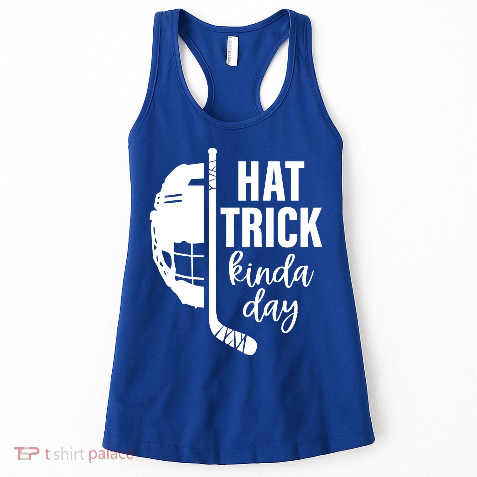 Ice Hockey Hat Trick Kinda Day Christmas Ice Hockey Player Gift Women's Tank Top