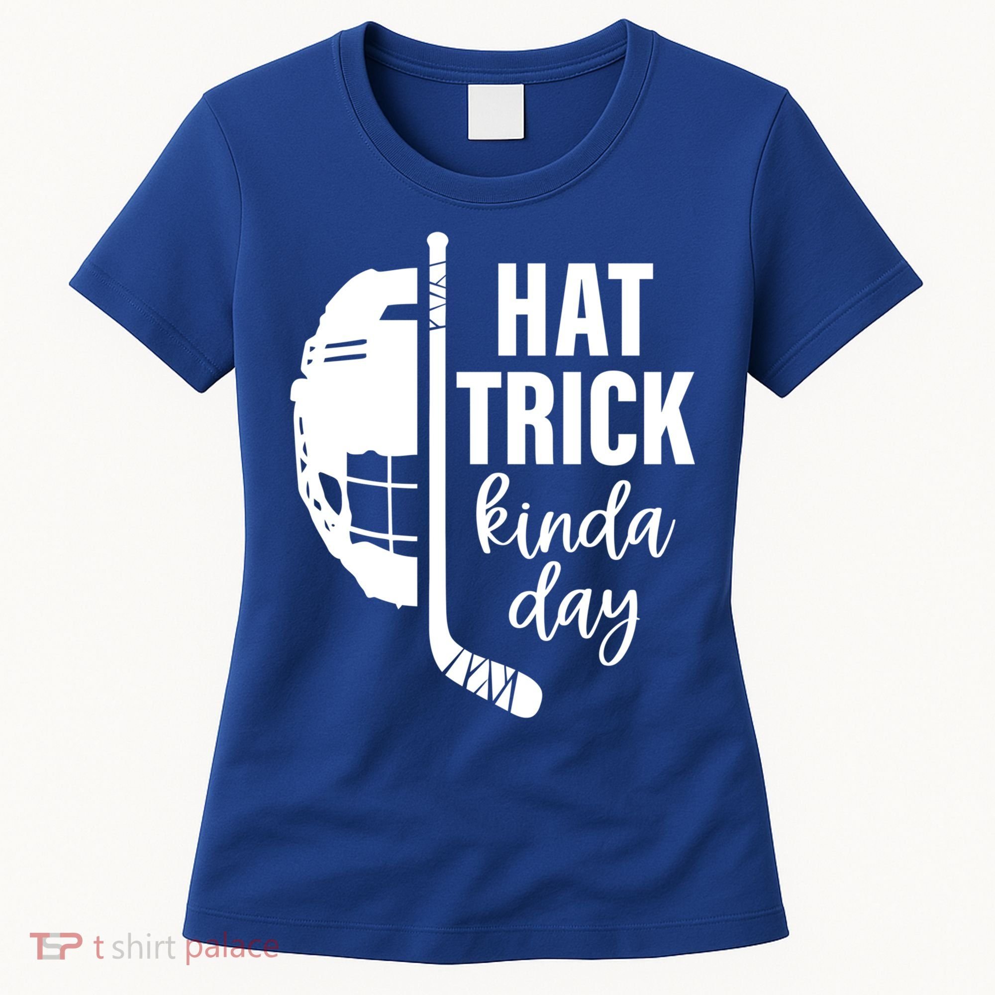 Ice Hockey Hat Trick Kinda Day Christmas Ice Hockey Player Gift Women's T-Shirt