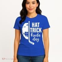 Ice Hockey Hat Trick Kinda Day Christmas Ice Hockey Player Gift Women's T-Shirt thumb 4