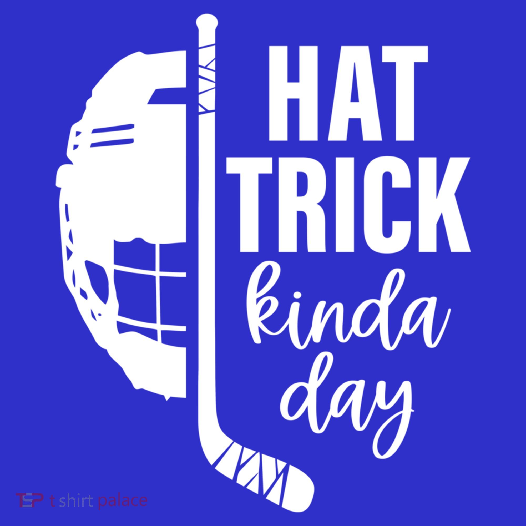Ice Hockey Hat Trick Kinda Day Christmas Ice Hockey Player Gift Kids T-Shirt
