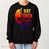 Ice Hockey Hat Trick Kinda Day Christmas Ice Hockey Player Gift Women's Sweatshirt thumb 0