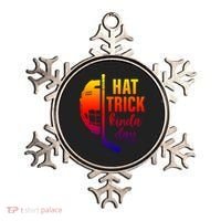 Ice Hockey Hat Trick Kinda Day Christmas Ice Hockey Player Gift Ornament thumb 0