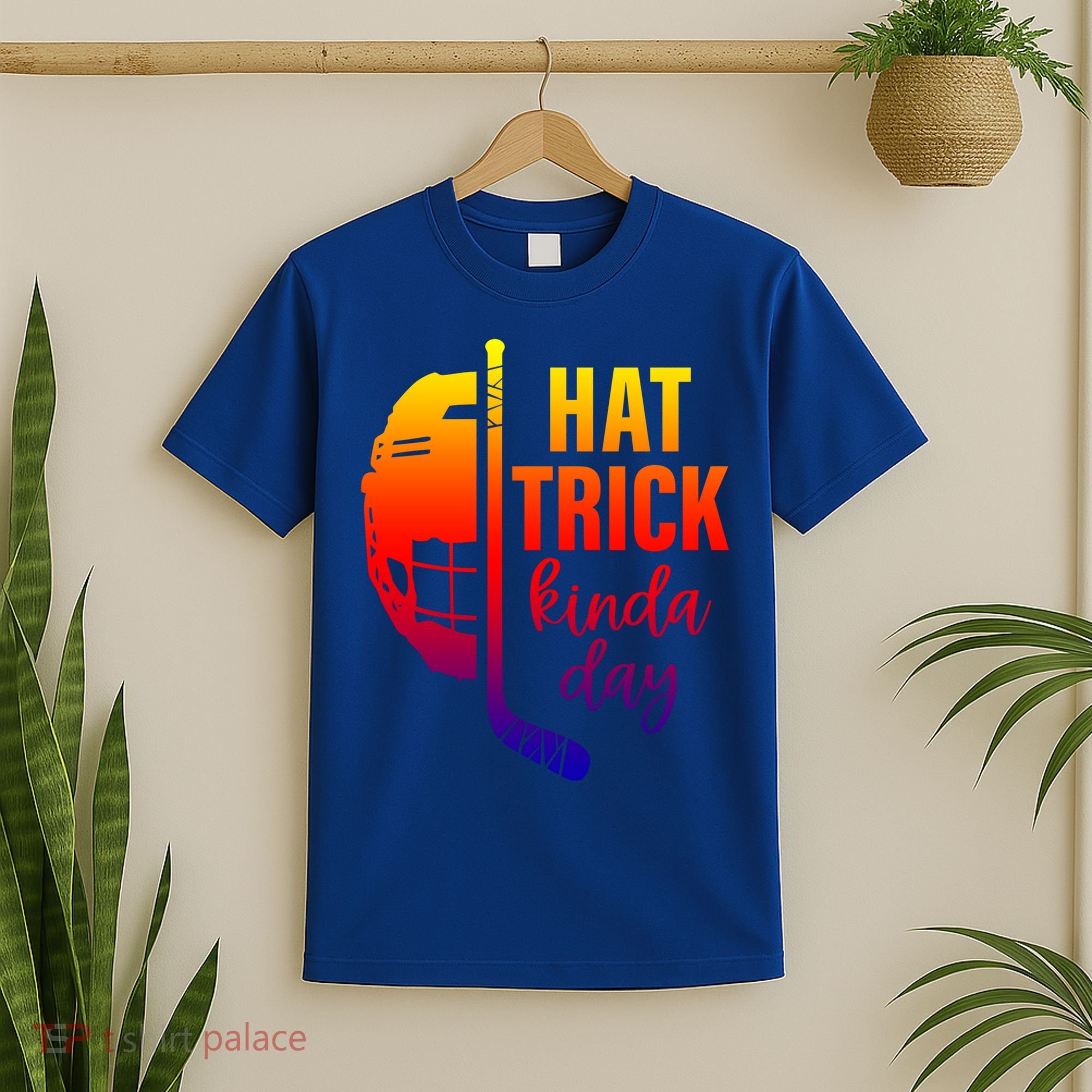 Ice Hockey Hat Trick Kinda Day Christmas Ice Hockey Player Gift T-Shirt