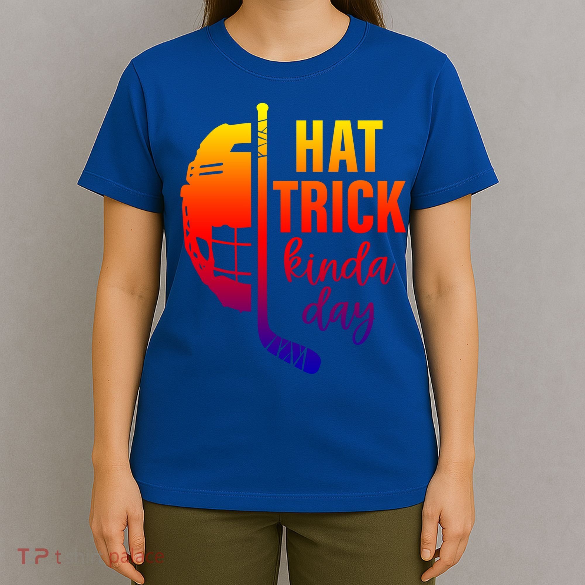 Ice Hockey Hat Trick Kinda Day Christmas Ice Hockey Player Gift T-Shirt